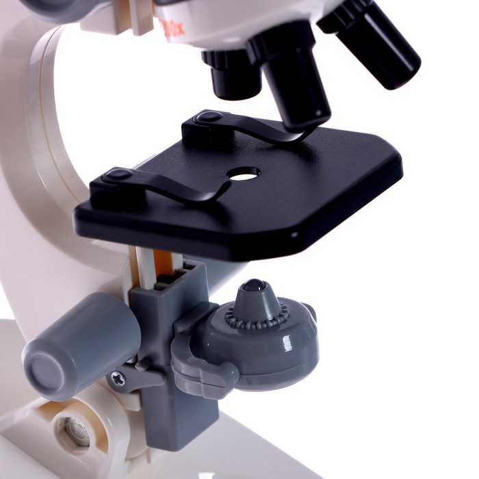 Микроскоп детский «Юный ботаник» кратность х100, х400, х1200, белый, подсветка - фото 1907318342