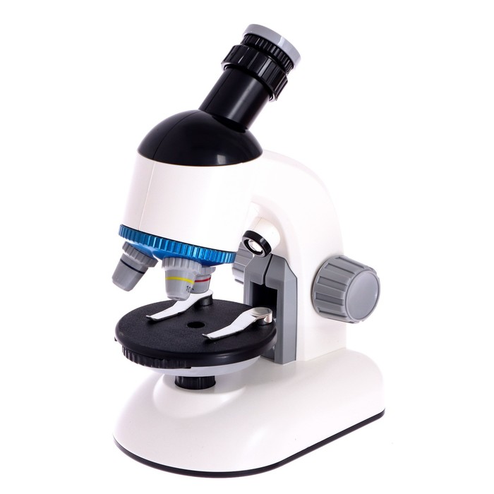 Микроскоп детский «Набор биолога в чемодане» кратность х40, х100, х640, подсветка, цвет белый - фото 1907318350