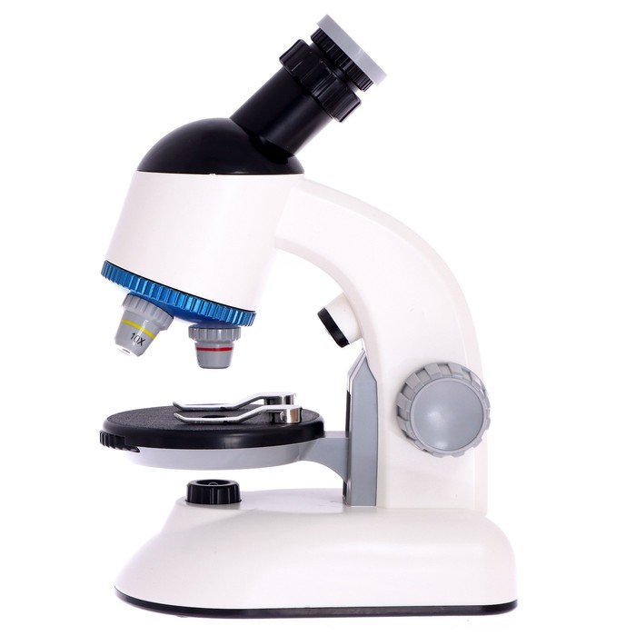 Микроскоп детский «Набор биолога в чемодане» кратность х40, х100, х640, подсветка, цвет белый - фото 1907318351