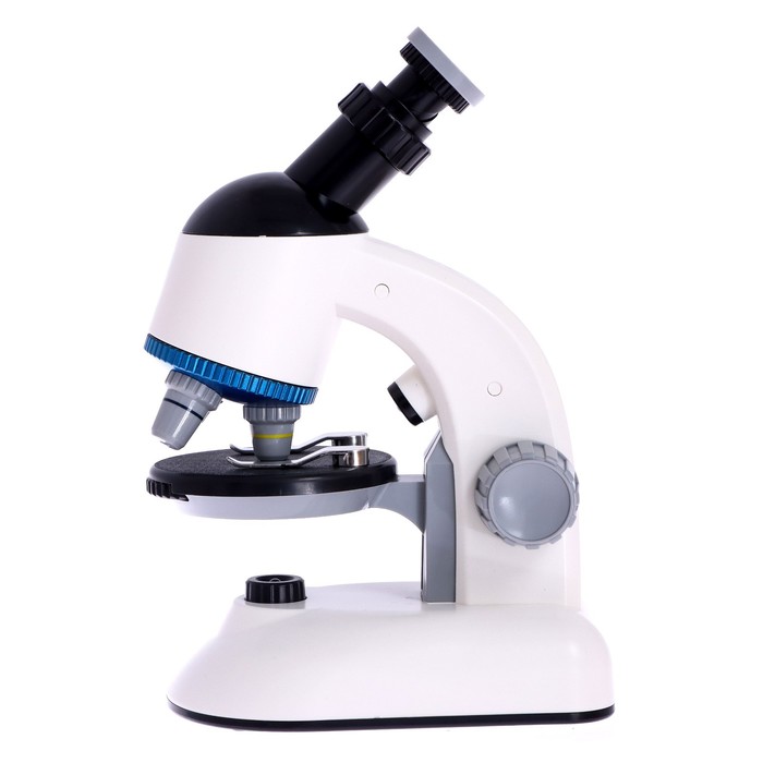 Микроскоп детский «Набор биолога в чемодане» кратность х40, х100, х640, подсветка, цвет белый - фото 1907318352