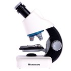 Микроскоп детский «Набор биолога в чемодане» кратность х40, х100, х640, подсветка, цвет белый - фото 150554