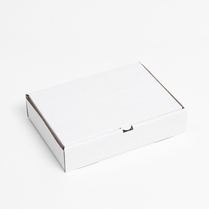 Коробка для пирога, белая, 29 х 20 х 6 см - Фото 1