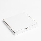 Коробка для пиццы, белая, 30 х 30 х 4 см - фото 299706216