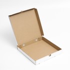 Коробка для пиццы, белая, 30×30×4 см - Фото 2