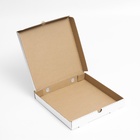 Коробка для пиццы, белая, 30?30?4 см (комплект 10 шт) - фото 68058940