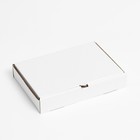 Коробка для пиццы, белая, 30 х 20 х 5 см - Фото 1