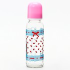 УЦЕНКА Бутылочка для кормления стеклянная, средний поток, 240 мл, цвет МИКС - Фото 3