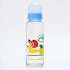 УЦЕНКА Бутылочка для кормления стеклянная, средний поток, 240 мл, цвет МИКС - Фото 4