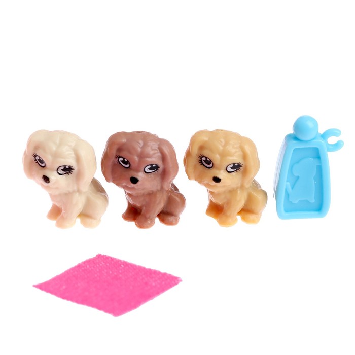 Кукла малышка «Полина» с питомцами и аксессуарами, МИКС 51551