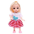 Кукла модная шарнирная «Полина» в платье, МИКС - фото 9441756