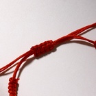 Браслет Love кубики, красный в чернёном серебре, 7 см - Фото 3