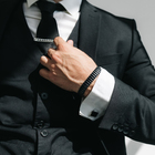 Браслет мужской «Каркас» портал, цвет чёрный, d=6.5 - Фото 2