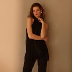 Топ женский MINAKU: Green trend, чёрный, размер 48 - фото 49412597