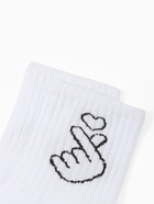 Носки женские MINAKU «With love» цвет белый, размер 36-37 (23 см) - Фото 4