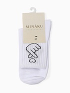 Носки женские MINAKU «With love», цвет белый, размер 38-39 (25 см) - Фото 5