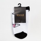 Носки женские MINAKU «Фигуры», цвет белый, размер 38-39 (25 см) 7425366