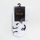Носки женские MINAKU «Рыбки», цвет белый, размер 38-39 (25 см) - Фото 3