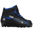 Ботинки лыжные TREK Sportiks, SNS, искусственная кожа, цвет чёрный/синий, лого белый, размер 36 - фото 9442016