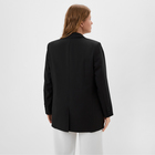 Пиджак женский двубортный MIST plus-size, размер 56, цвет чёрный - Фото 4