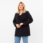 Пиджак женский двубортный MIST plus-size, размер 56, цвет чёрный - Фото 5