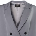 Пиджак женский двубортный MIST plus-size, размер 56, цвет серо-голубой 7338264 - фото 9442116