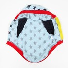 Кофта с капюшоном "Звездопад", флис, размер XS (ДС 28, ОШ 30, ОГ 39 см), голубое - Фото 3