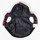 Курточка для собак "Пятнашки", размер 2 (ДС 23,ОШ 26, ОГ 33 см), красная - фото 37313083