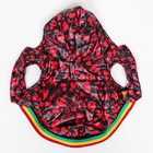 Курточка для собак "Пятнашки", размер 2 (ДС 23,ОШ 26, ОГ 33 см), красная - фото 37313084