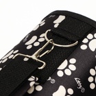 Сумка-переноска каркасная «Лапки Happy», размер М, 40×21×27 см, чёрная - Фото 9