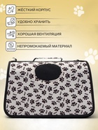 Сумка - переноска Happy, размер L, 53×21×29 см, каркасная, бежевая - Фото 3