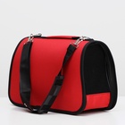 Сумка - переноска для животных «Весёлый жук», размер M, 45×21×27 см, красная - Фото 6