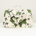 Сумка - переноска для животных «Самолеты», белая, размер S, 37.5×17×22 см - Фото 3