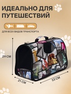 Сумка-переноска каркасная «Путешественник», размер L, 53×21×29 см - Фото 2