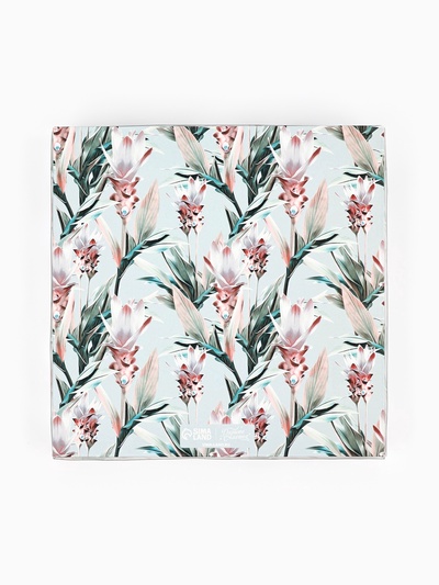 Коробка для печенья, кондитерская упаковка с пластиковой крышкой, Make your life sweet, 18×18×3 см