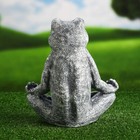 Садовая фигура  "Лягушка медитирует" серая, 23х22х12,5см - фото 24507538