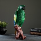 Садовая фигура "Попугай на коряге" 12х18х34см, зеленый - Фото 5