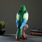 Садовая фигура "Попугай на коряге" 12х18х34см, зеленый - Фото 7