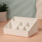 Органайзер для хранения косметики, 6 секций, 22×16.1×11 см, МИКС - Фото 4