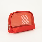 Набор косметичек 2 в 1 на молниях, цвет красный - Фото 2