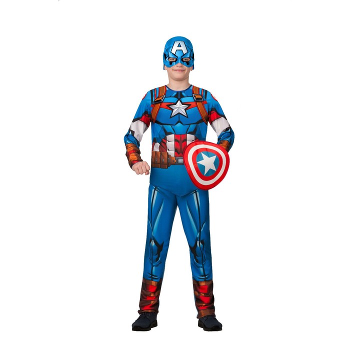 Карнавальный костюм «Капитан Америка», рост 140
