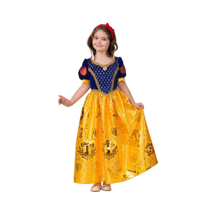 Карнавальный костюм «Принцесса Белоснежка», рост 104 см - Фото 1