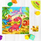 Пазл "Динозавры ", 16 элементов - Фото 1