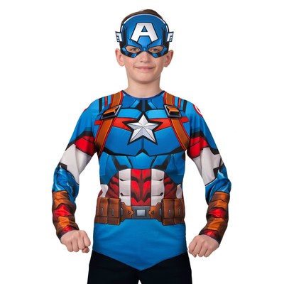 Набор «Капитан Америка» без мускулов, рост 128 см