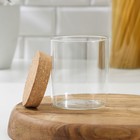 Банка стеклянная для сыпучих продуктов с пробковой крышкой «Классика», 450 мл, 8,5×11 см - фото 63164861