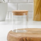 Банка стеклянная для сыпучих продуктов с пробковой крышкой «Классика», 450 мл, 8,5×11 см - фото 63057271