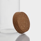 Банка для хранения сыпучих «Классика», 800 мл, 8.5×19 см, с пробковой крышкой, стекло - Фото 6