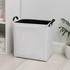 Корзина бельевая текстильная Доляна «Зайка», с ручками, 38×27 см - фото 24586572