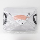 Корзина бельевая текстильная Доляна «Зайка», с ручками, 38×27 см - фото 24586573