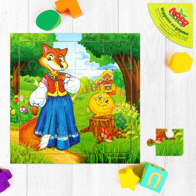 Пазл "Колобок", 16 элементов