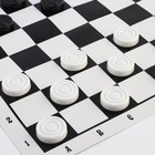 Нарды, шашки, настольная игра 2 в 1: 30 фишек, двухстороннее поле, 2 кубика - Фото 4